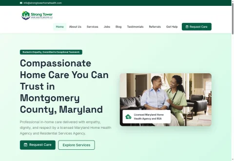 Strong Tower Home Health Services homepage
